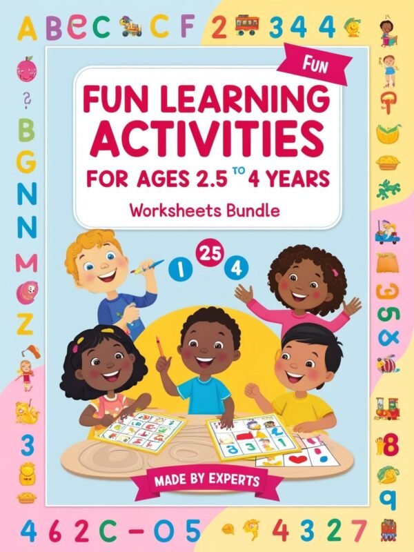 Fun Learning Activities for Kids (Ages 2.5 to 4 Years)